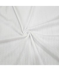 Beyaz Delikli Pointelle Ribana Kumaş | 100% Pamuk | Model-9