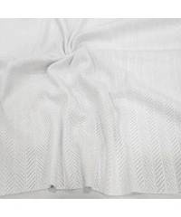 Beyaz Delikli Pointelle Ribana Kumaş | 100% Pamuk | Model-9