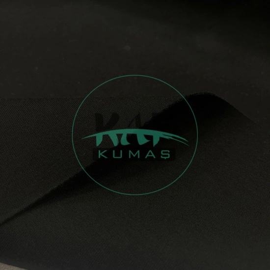 Pamuklu Çelikli İnterlok Kumaş | Siyah