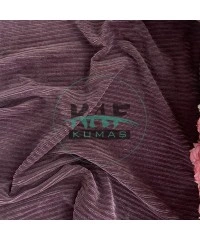 Fitilli Kadife Kumaş | Mürdüm