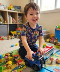 Dijital Baskılı Penye Süprem Kumaş | Paw Patrol