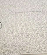 Beyaz Zemin Köpekler Desen Pano Kumaş