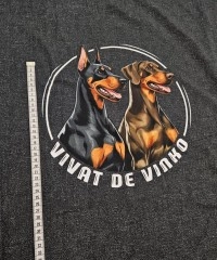 Kırçıllı Zemin Köpekler Desen Pano Kumaş 82x180 cm