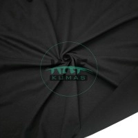 S07 | Siyah Penye Süprem *Soft Tuşe - Üstü Fırçalı  (24/1 - 170 GSM, 180 CM) Premium Tişörtlük Pamuk Kumaş