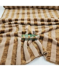 Bambulu Havlu Kumaş | Kahverengi Çizgili