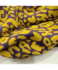 3 İplik Baskılı Kumaş | Mor