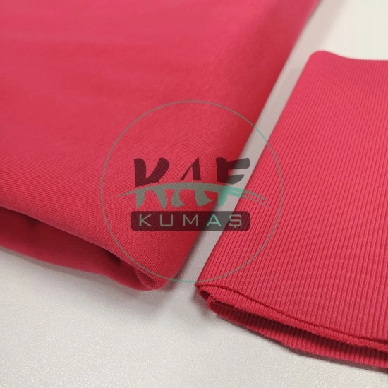 3 İplik Şardonlu Kumaş | Nar Rengi
