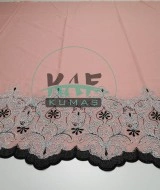 Brode (Nakışlı) Pamuk Vual Kumaş | Pudra 17215_2