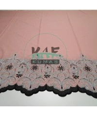 Brode (Nakışlı) Pamuk Vual Kumaş | Pudra 17215_2