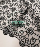 Brode (Nakışlı) Pamuk Vual Kumaş | Beyaz 4933