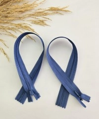 Gizli Fermuar | Uzunluk: 35 cm | Mavi