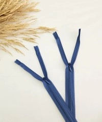Gizli Fermuar | Uzunluk: 35 cm | Mavi
