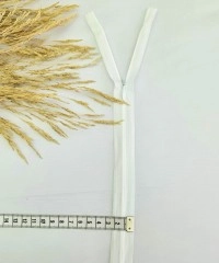 Gizli Fermuar | Uzunluk: 25 cm | Ekru