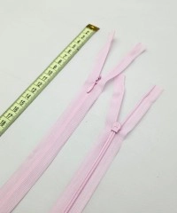 Gizli Fermuar | Uzunluk: 25 cm | Bebe Pembe
