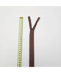 Gizli Fermuar | Uzunluk: 25 cm | Kahverengi