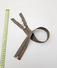 Yuvarlak Halka Fermuar | Mont-Çanta Fermuarı Uzunluk: 47 cm Vizon