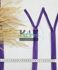 Gizli Fermuar | Uzunluk: 25 cm | Mor