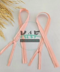 Gizli Fermuar | Uzunluk: 25 cm | Mercan