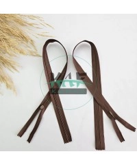 Gizli Fermuar | Uzunluk: 25 cm | Açık Kahverengi