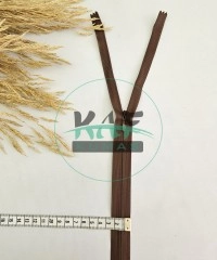 Gizli Fermuar | Uzunluk: 60 cm | Açık Kahverengi