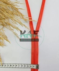 Gizli Fermuar | Uzunluk: 60 cm | Açık Kiremit