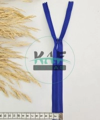 Gizli Fermuar | Uzunluk: 60 cm | Saks Mavi