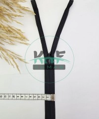 Gizli Fermuar | Uzunluk: 60 cm | Siyah