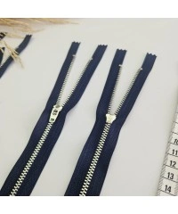 18 cm Metalik Dişli Fermuar | Spor Giyim Fermuar Lacivert