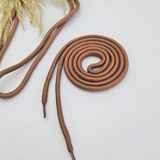 Sweatshirt İpi | Plastik Uçlu 120 cm Kordon | Karamel