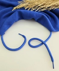 Sweatshirt İpi | Plastik Uçlu 125 cm Kordon | Saks Mavi