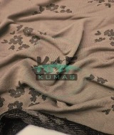 Kahverengi Jakarlı Kumaş | Çiçek