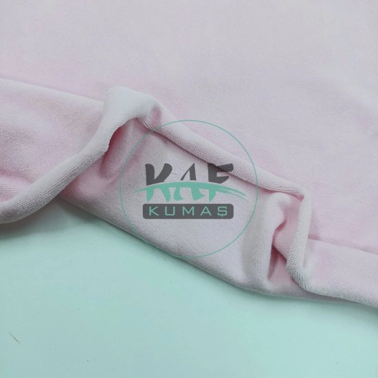 Pembe Kadife Kumaş