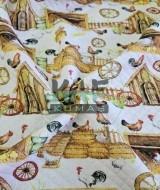 Desenli Kapitone Kumaş | Çiftlik 