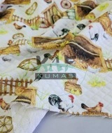 Desenli Kapitone Kumaş | Çiftlik 