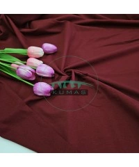 Penye %95 Pamuk %5 Elastan İki İplik Kumaş | Bordo