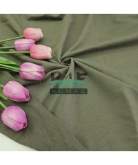 Penye %95 Pamuk %5 Elastan İki İplik Kumaş | Haki