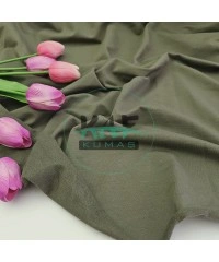 Penye %95 Pamuk %5 Elastan İki İplik Kumaş | Haki