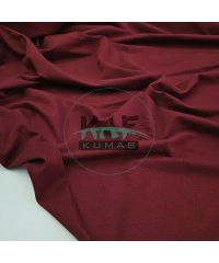 Penye %95 Pamuk %5 Elastan İki İplik Kumaş | Bordo