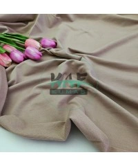 Penye %95 Pamuk %5 Elastan İki İplik Kumaş | Açık Kahverengi