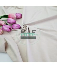 Penye %95 Pamuk %5 Elastan İki İplik Kumaş | Açık Bej