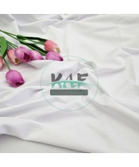Penye %95 Pamuk %5 Elastan İki İplik Kumaş | Beyaz