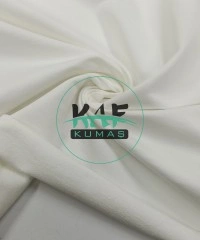 Üstü Fırçalı Penye %95 Pamuk %5 Elastan İki İplik Kumaş | Ekru