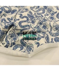 Baskılı Penye İki İplik Kumaş| Gül  Ve Yılan