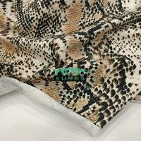 Baskılı Penye İki İplik Kumaş| Leopar Desen