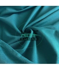 Penye %80 Pamuk %20 Polyester Şardonlu İki İplik Kumaş | Petrol