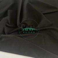 Penye 72% Pamuk 24% Polyester 6% Elastan İki İplik Kumaş | Siyah