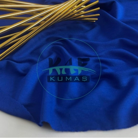 Viskon İki İplik Kumaş | Saks Mavi