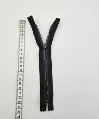 Timsah Dişli Fermuarı | Kemik Fermuar Uzunluk: 20 cm Siyah