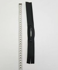 Su Geçirmez PU Kaplama Fermuar | O Fermuar Çift Elcikli | Uzunluk: 17 cm Siyah