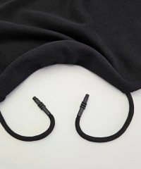 Sweatshirt İpi | Uçlamalı 130 cm Kordon | Siyah